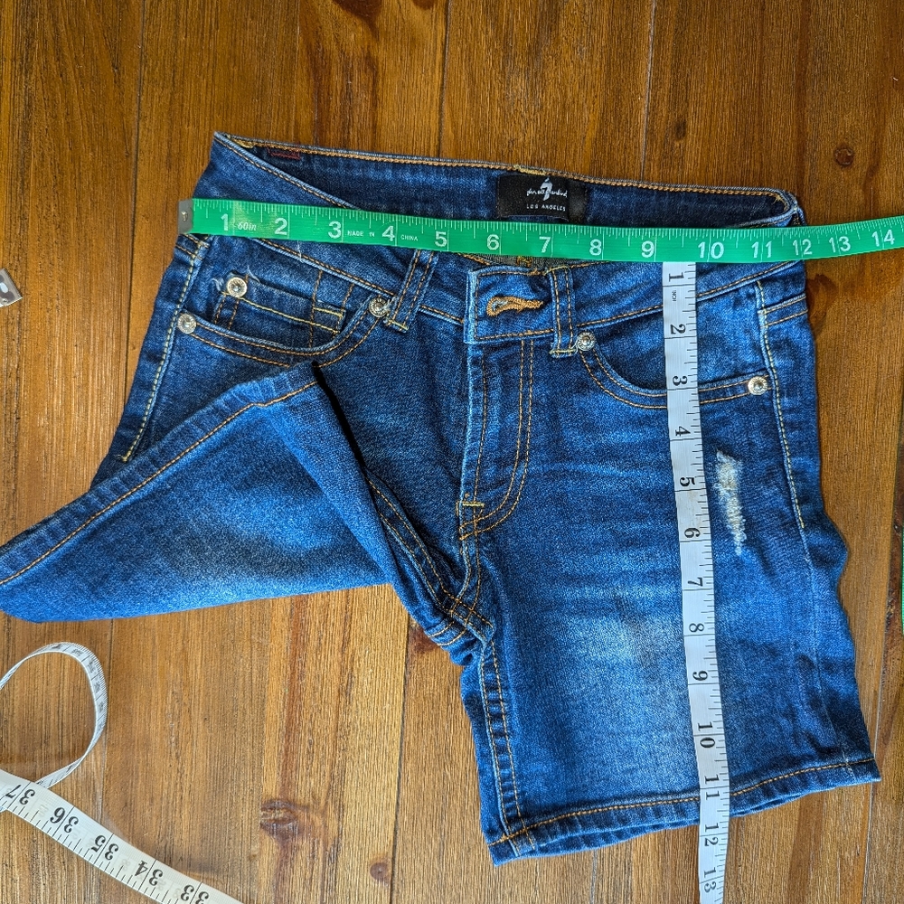 7 For All Mankind Denim Shorts  |  Kids 8  |  Denim Blue